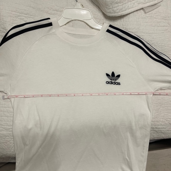 Large adidas white long sleeve tee - Picture 6 of 6